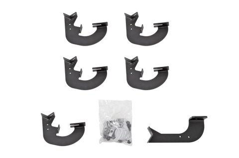 Dee Zee Hex Series Step Bar Mounting Brackets DZ66318 Truck Installation Kits, Brackets, Series, Steel, Textured Black, Chevy, GMC, Kit