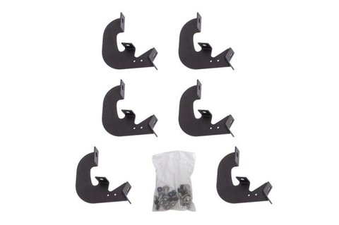 Dee Zee Hex Series Step Bar Mounting Brackets DZ66340 Truck Installation Kits, Running Boards, Steel, Textured Black, Chevrolet, GMC, 1500, Kit