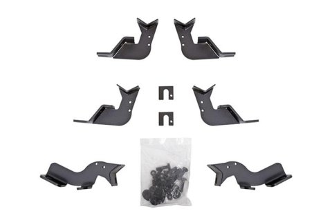 Dee Zee Hex Series Step Bar Mounting Brackets DZ66328 Truck Installation Kits, Running Boards, Steel, Textured Black, Ford, Ranger, Kit