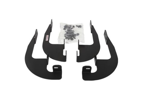 Dee Zee Hex Series Step Bar Mounting Brackets DZ66337 Truck Installation Kits, Running Boards, Steel, Textured Black, Ram, 1500, Kit