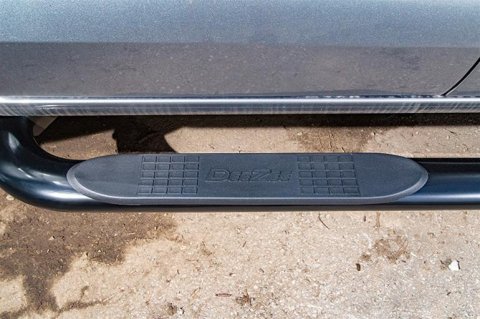 Dee Zee UltraBlack Oval Side Step Bars DZ373539 Bars, Nerf Bars, Oval, Steel, Black Powdercoated, 4.00 in. Diameter, Chevrolet, GMC, Crew Cab, Pair