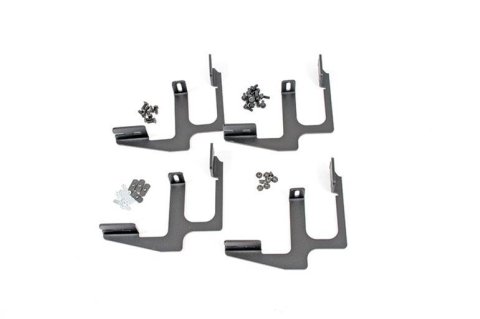 Dee Zee NXc Running Board Mounting Brackets DZ16215 Truck Step Installation Kits, Step Bar Brackets, Boards, Steel, Textured Black, Chevy, GMC, Kit