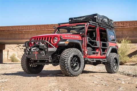 Dee Zee Hex Series Jeep Doors for 2020-2023 GLADIATOR, 2018-2022 WRANGLER - DZ4454JL Doors, Series, Front and Rear, Aluminum, Black Textured, Jeep, JL, JT, Set of 4