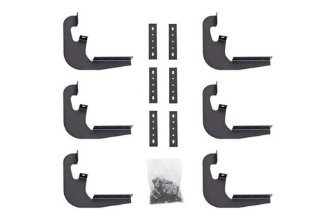 Dee Zee Rough Step Mounting Brackets DZ15340 Truck Installation Kits, Step, Steel, Textured Black, Chevrolet, GMC, 1500, Kit