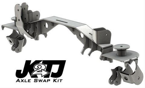 Artec Industries Chassis Tabs, Brackets and Components TJ4418 JK2TJ Rear Axle Swap Kit with Truss
