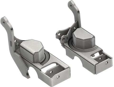 Artec Industries TJ Coil Spring Perches and Retainers for 1983-2001 CHEROKEE, 1993-1998 GRAND 1997-2006 WRANGLER - TJ3015 Seats, Front, Lower, Steel, Natural, Jeep, Pair