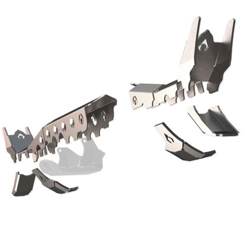 Artec Industries JL/JT APEX Front Axle Armor Kits JL4510 Housing Brace, APEX, Armor, Steel, Natural, Jeep, Kit