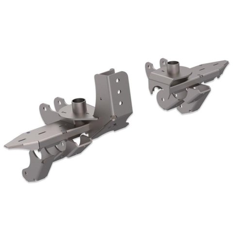 Artec Industries 1-Ton APEX Rear Axle Swap Brackets JT6301 Housing Brackets, JT 1 Ton Brackets, Steel, Natural, Jeep, Kit