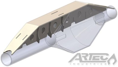 Artec Industries Ford 9 in. Front Trusses TR0910 Axle Housing Brace, Truss, Steel, Natural, Kit