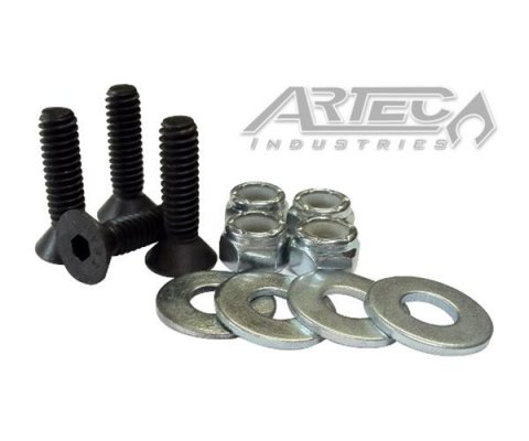 Artec Industries Battery Box Mounting Hardware Kits HK1004 Hardware, Four Steel Bolts, Black Oxide, Nuts, Washers, Kit