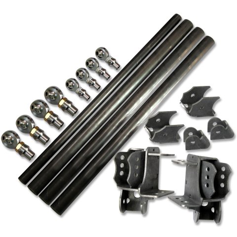 Artec Industries Easy 4-Link Kits LK0016 Four Link Kits, 4-Link, Kit B, 1.25 in Pro Krawler Joints, Triangulated Adjustable Brackets, Kit