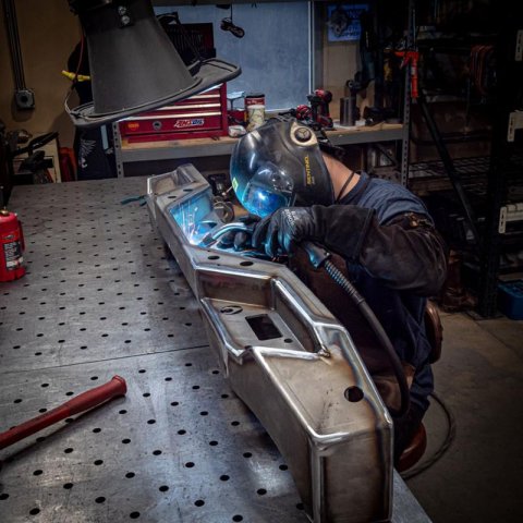 Artec Industries Nighthawk Series Bumpers JT0005 Bumper, Series, Rear, Fabricated, 3/16 in. Thick Steel, Natural, Without Sensor Holes, Hardware, Jeep, Gladiator, Each