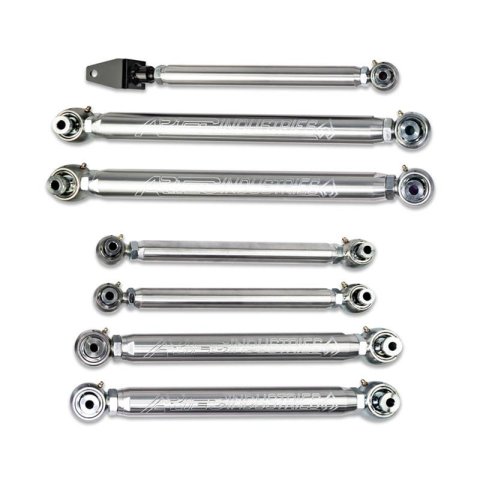 Artec Industries Aluminum Mid Arm Kits LK7216 Control Arms, Aluminum, Tubular, Front 3-Link, Rear, Adjustable, Jeep, JK, Kit