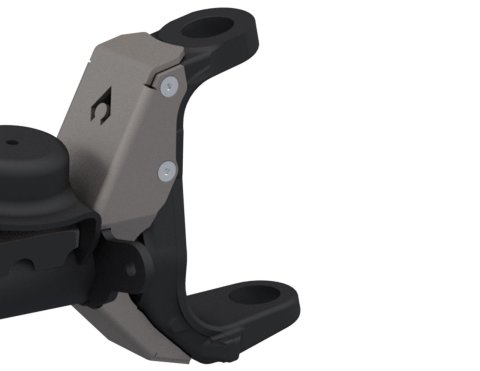 Artec Industries Inner C Gussets JL4508 Bracket And Components, Gussets, Bolt On, Steel, Natural, 4 in High, 3 in. Wide, 3/16 in, Thick, Jeep, Pair