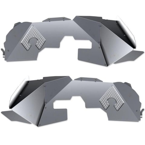 Artec Industries Fender Splash Shields JL5114 JL Diesel Front Inner Fenders for FALCON SHOCKS - Vented