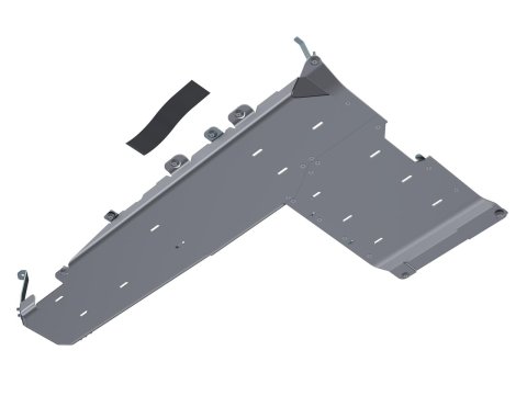 Artec Industries Alpha Series Skid Plates JT4159 Plate, Fuel Tank/Transfer Case, Aluminum, Natural, Bolt-on, Jeep, 3.6L, Kit