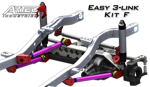 Artec Industries Suspension Conversion Kits LK0109 Easy 3 Link - Kit F - for Trusses Yes Outside Frame Dodge FRONT DRIVER (rear passenger)