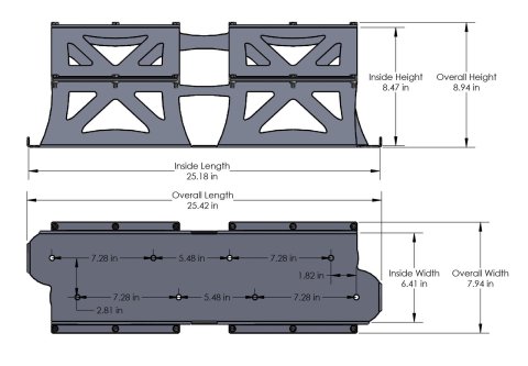 Artec Industries Battery Boxes OP3101 Mount, Steel, Natural, Group 31 Optima, Kit