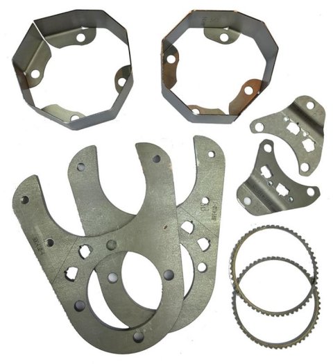Artec Industries JK2TJ Front Axle Swap Kits with Truss TJ3021 Housing Brace, Kit, LCA Bracket CAM Slot, Steel, Natural, Jeep, Dana 30, Kit