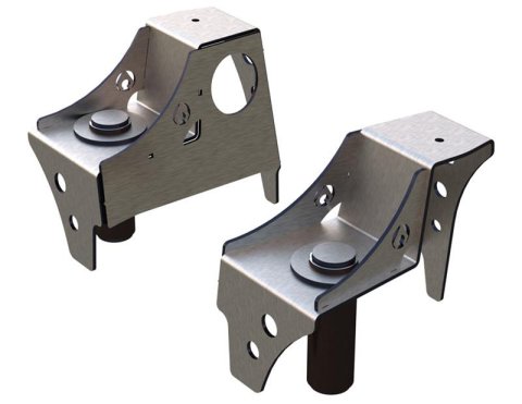 Artec Industries Front Frame Coil Buckets TJ2002 Spring Seats, Upper, Mount, for OEM Bump Stops, Jeep, TJ, Pair