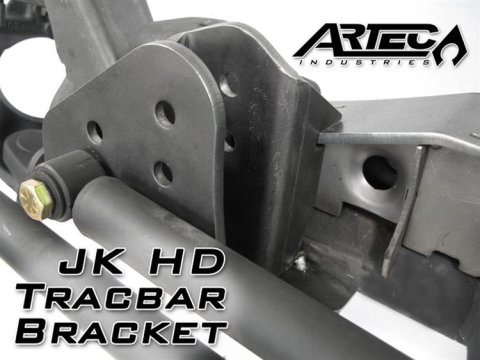 Artec Industries Track Bar Brackets JK4406 Bracket, Front, Steel, Natural, Jeep, Each