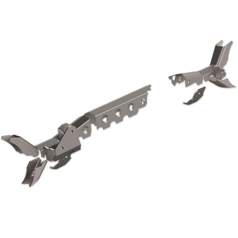 Artec Industries JK APEX Front Axle Armor Kits for 2007-2017 WRANGLER, 2018 WRANGLER - JK4456 Housing Brace, APEX, Armor, Steel, Natural, Stock Track Bar Height, Jeep, Kit