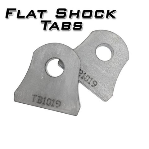 Artec Industries Shock Mount Tabs TB1017 Mounts, Tabs, Standard Type, One Capacity, Flat Design, Steel, Natural, 0.500 in. Hole, 2.125 in. Length, Rear Lower, Pair