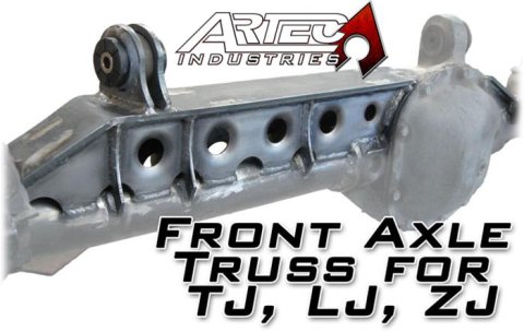 Artec Industries TJ Front Axle Trusses TJ3001 D30 Truss for TJ, LJ, ZJ