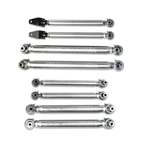 Artec Industries Aluminum Mid Arm Kits LK7215 Control Arms, Aluminum, Tubular, Front and Rear, Adjustable, Jeep, JK, Kit