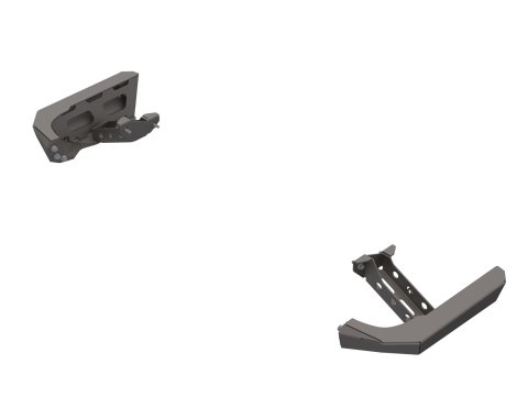 Artec Industries High-Clearance Rear Bumper Corner Pods JT0120 Guards, Bantam Series, Pods, High Clearance, Steel, Natural, Rear, Jeep, JT, Pair
