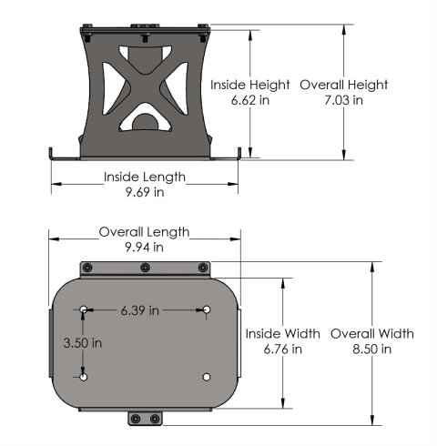 Artec Industries Battery Boxes OP3401 Mount, Steel, Natural, Group 34 Optima, Kit