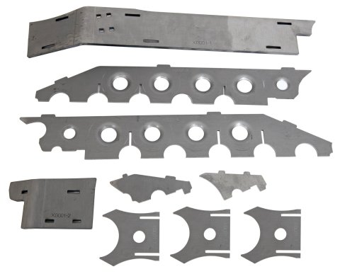Artec Industries XJ Front Axle Trusses XJ3001 Housing Brace, Truss, Front, Steel, Natural, Dana 30, Jeep, XJ, Kit