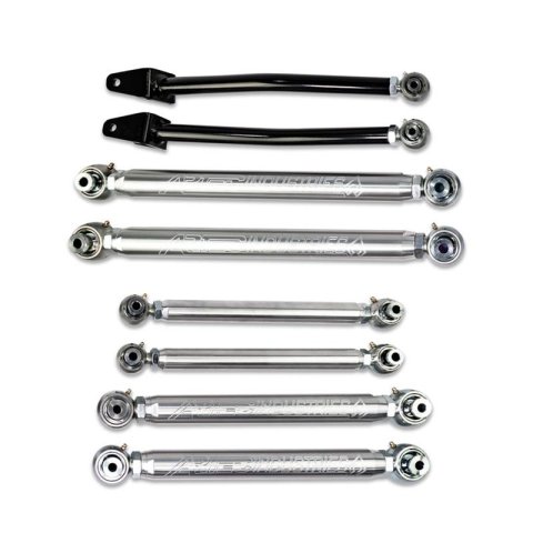 Artec Industries Aluminum Mid Arm Kits LK7330 Control Arms, Aluminum, Tubular, Front and Rear, Upper and Lower, Adjustable, Jeep, JL, Kit