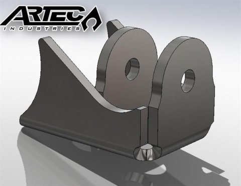 Artec Industries High-Clearance Shock Mounts BR1049 Mounts, High-Clearance, Rear Upper, Steel, Natural, Pair
