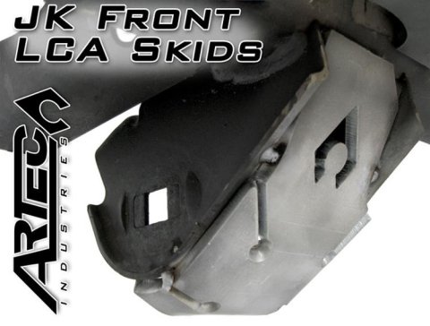Artec Industries JK Lower Control Arm Skid Plates JK4404 Plates, location, Weld-on, Steel, Natural, 1/4 in. Thick, Jeep, Pair