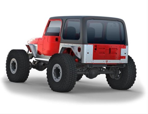 Artec Industries Fender Flares TJ2017 TJ / LJ Rear 4 Flare ALUMINUM Bolt-on"