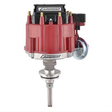 Proform Street/Strip HEI Distributors 67040 Distributor, HEI, Magnetic Pickup, Vacuum Advance, Red Cap, Chrysler, 273, 318, 340, 360, Each