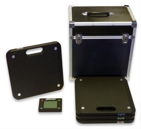 Proform Slim Wireless Vehicle Scale Kits 67644 Electronic Scales, Slim, Weighing, Wireless, 1,750 lbs. Capacity per 15 in. x 15 in. x 1 5/16 in. Pad/Scale, w/4 Pads, Batteries, Case, Kit