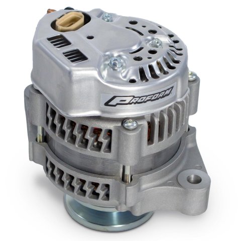 Proform Lightning-Bolt Alternators 66437 Alternators, Lightning-Bolt, 12 V, 100 amps, Machined Finish, V-belt Pulley, Each