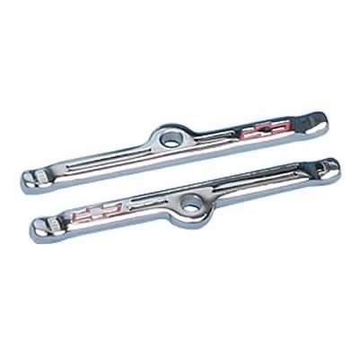 Proform GM Licensed Valve Cover Hold-Down Clamps 141-903 Tabs, Steel, Chrome Plated, Bowtie Emblem, Chevy, Small Block V8/ V6, Set of 4