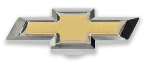 Proform Air Cleaner Wing Nuts 141-336 Filter Assembly Nut, Aluminum, Chrome/Gold, Bowtie Emblem, 1/4-20 in. and 5/16-18 in., Each