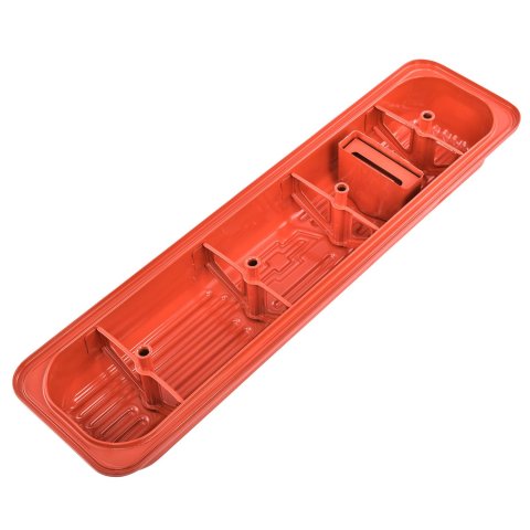 Proform Stamped Steel Chevrolet Valve Covers 141-918 Covers, Low Profile, Steel, Orange Painted, Logo, Chevy, Small Block, Pair
