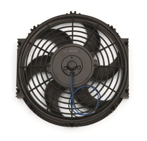 10 Inch 1,000 CFM Proform Electric Fan 67011 Fan, Electric, Single, 1,100 cfm., 11.250 in. Height, 11.250 in. Width, Pusher/Puller, Each