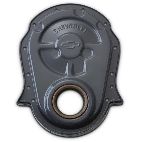 Proform Chevy Bowtie Timing Chain Covers 141-221 Cover, 1-Piece, Steel, Gray, Chevrolet, Big Block, Each