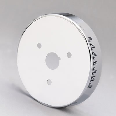 Proform Harmonic Balancer Covers 66517CC Cover, Aluminum, Chrome, 6 3/4 in. Diameter, Degree Markings, Chevy, Small Block, Each