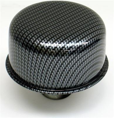 Proform Valve Cover Breathers 66013 Breather, Round, Push-in, Steel, Carbon Fiber Top Finish, 3 in. Diameter, Each