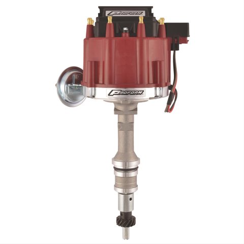 Proform Street/Strip HEI Distributors 66980R Distributor, HEI, Magnetic Pickup, Vacuum Advance, Red Cap, Ford, 351C, 351M, 400, 429, 460, Each