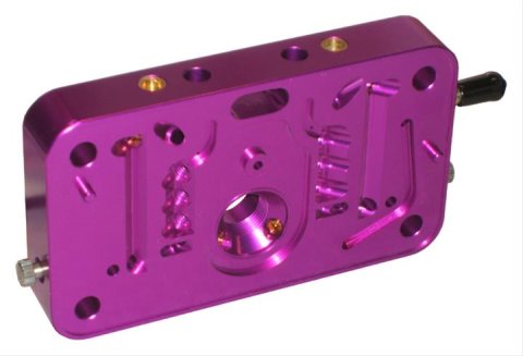Proform Standard Replacement Billet Metering Blocks 67166C Block, Replacement, Primary, Aluminum, Black Anodized, Holley 4150, 4160, 2300 Series, Each