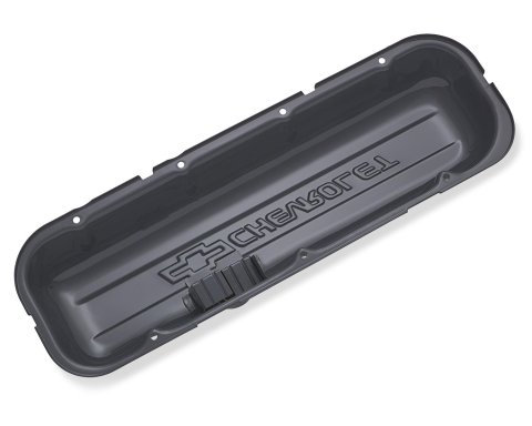 Proform Stamped Steel Chevrolet Valve Covers 141-889 Covers, Steel, Short, Shark Gray, Bowtie Logo, Chevy, Big Block, Pair