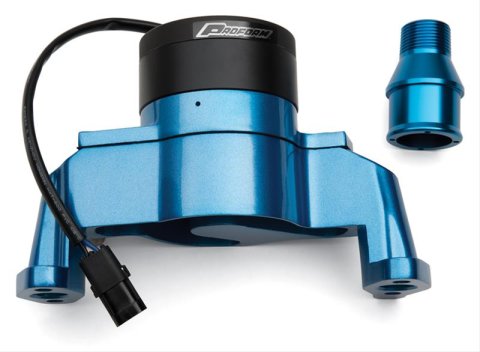 Proform Electric Water Pumps 66225B Pump, Electric, 35 gpm, Die-Cast Aluminum, Blue Powdercoated, Chevy, Small Block, Each
